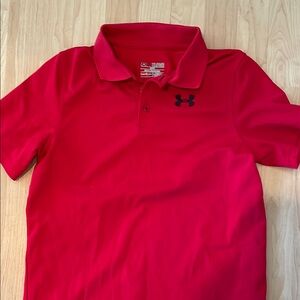 Under Armour Kids Red Polo Shirt